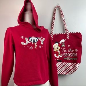 Disney Parks Walt Disney World Holiday Mickey Sweatshirt & Tote Bag